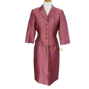 TALBOTS PETITES 2 PIECE SET JACKET/SKIRT SIZE 8P